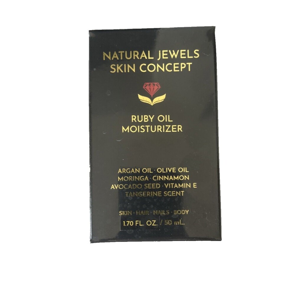 NATURAL JEWELS SKIN HAIR NAILS BODY CONCEPT RUBY OIL MOISTURIZER  1.70 Fl oz NEW